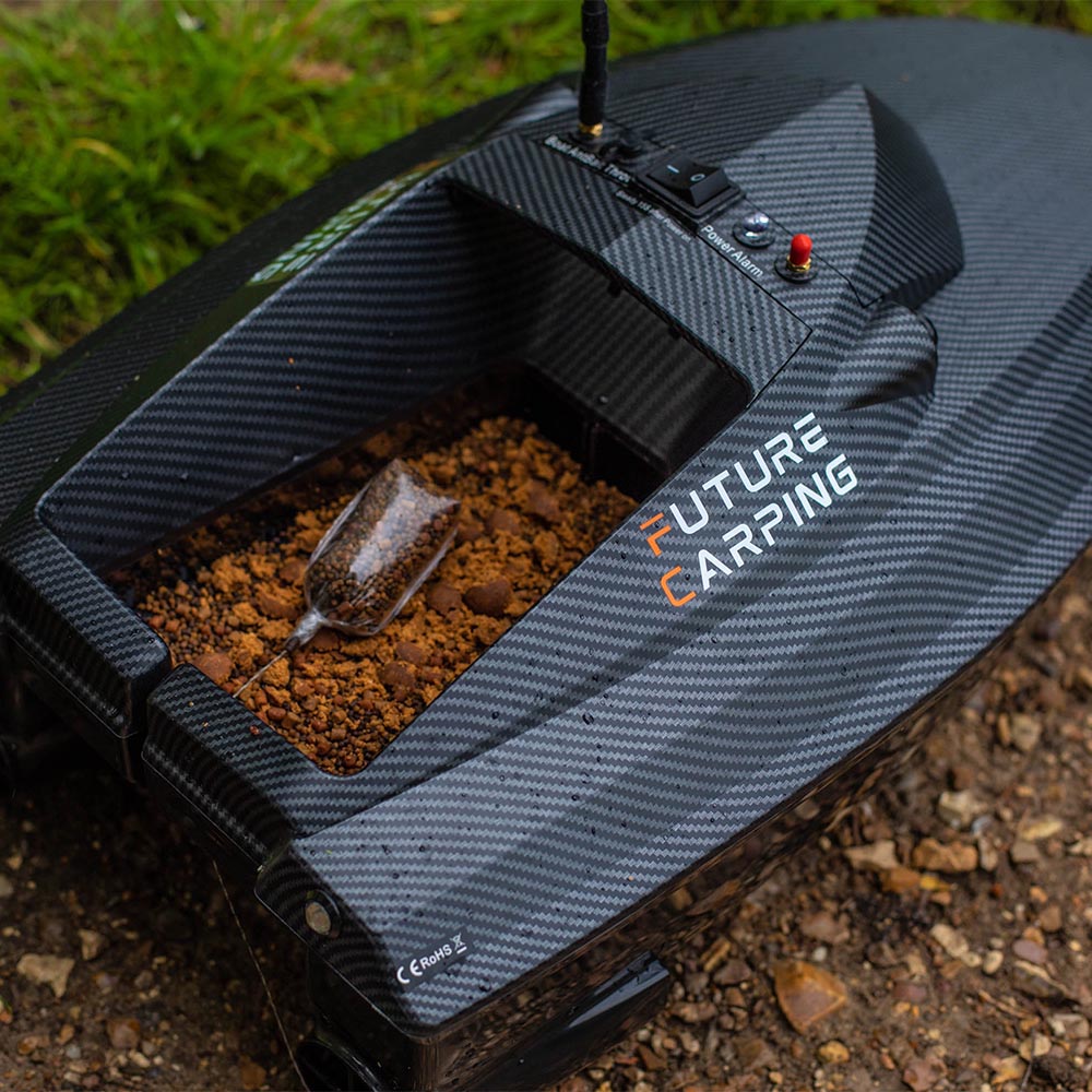 Future Carping V60 Carbon Fishing Bait Boat In Use 2