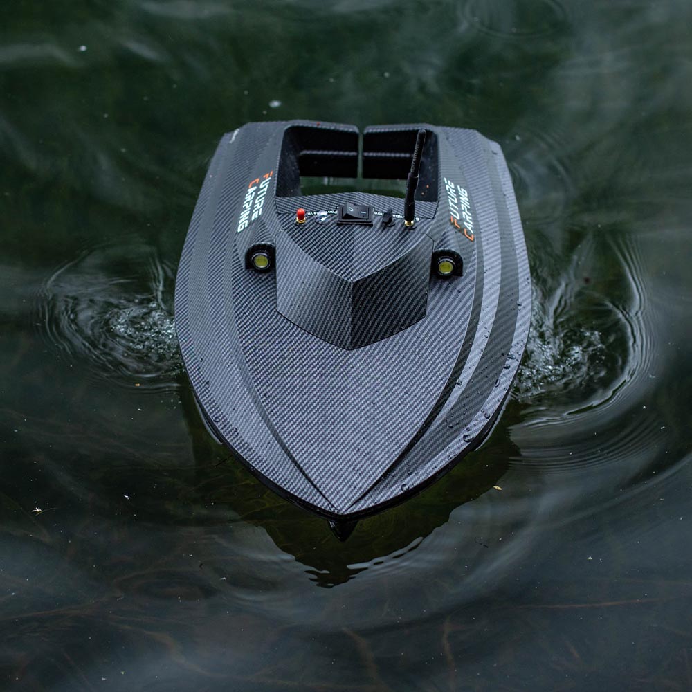 Future Carping V60 Carbon Fishing Bait Boat In Water