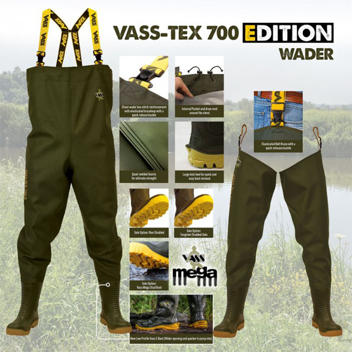 Vass 700E Nova Heavy Duty PVC Chest Wader Information 2