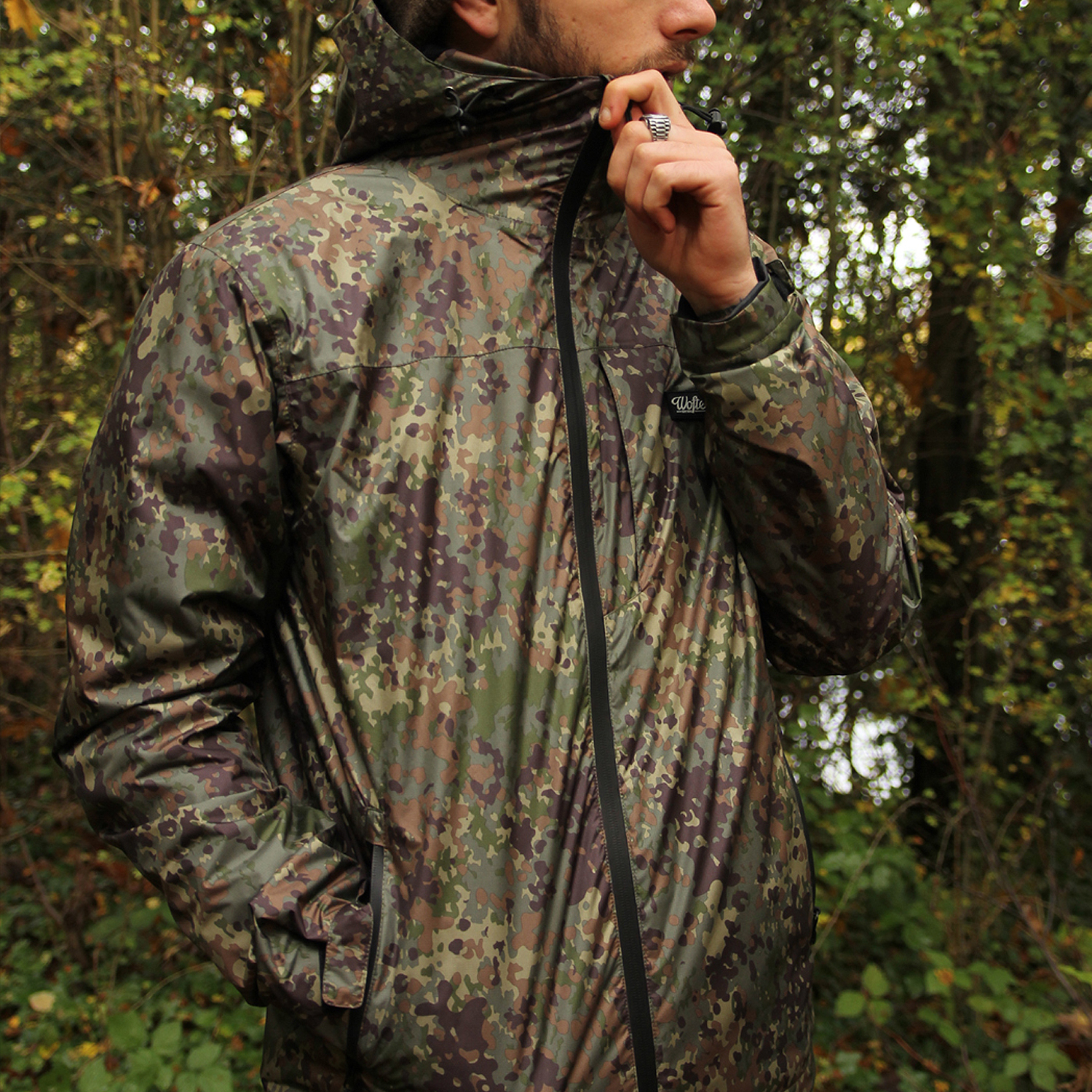 Wofte Flecktarn Softshell Jacket In Use 2