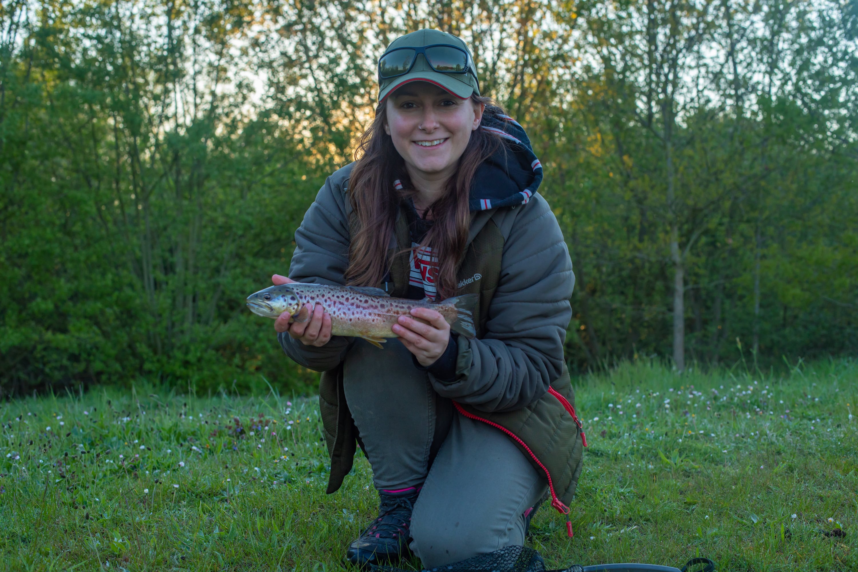 Amanda Hook with Trout