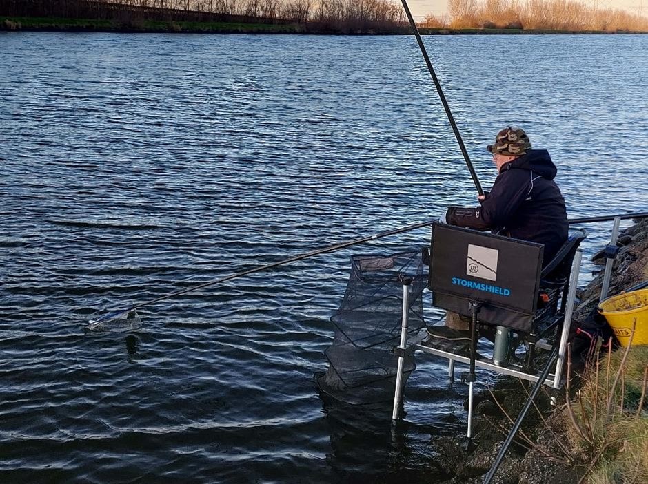 Fishing from Seatbox with a Pole